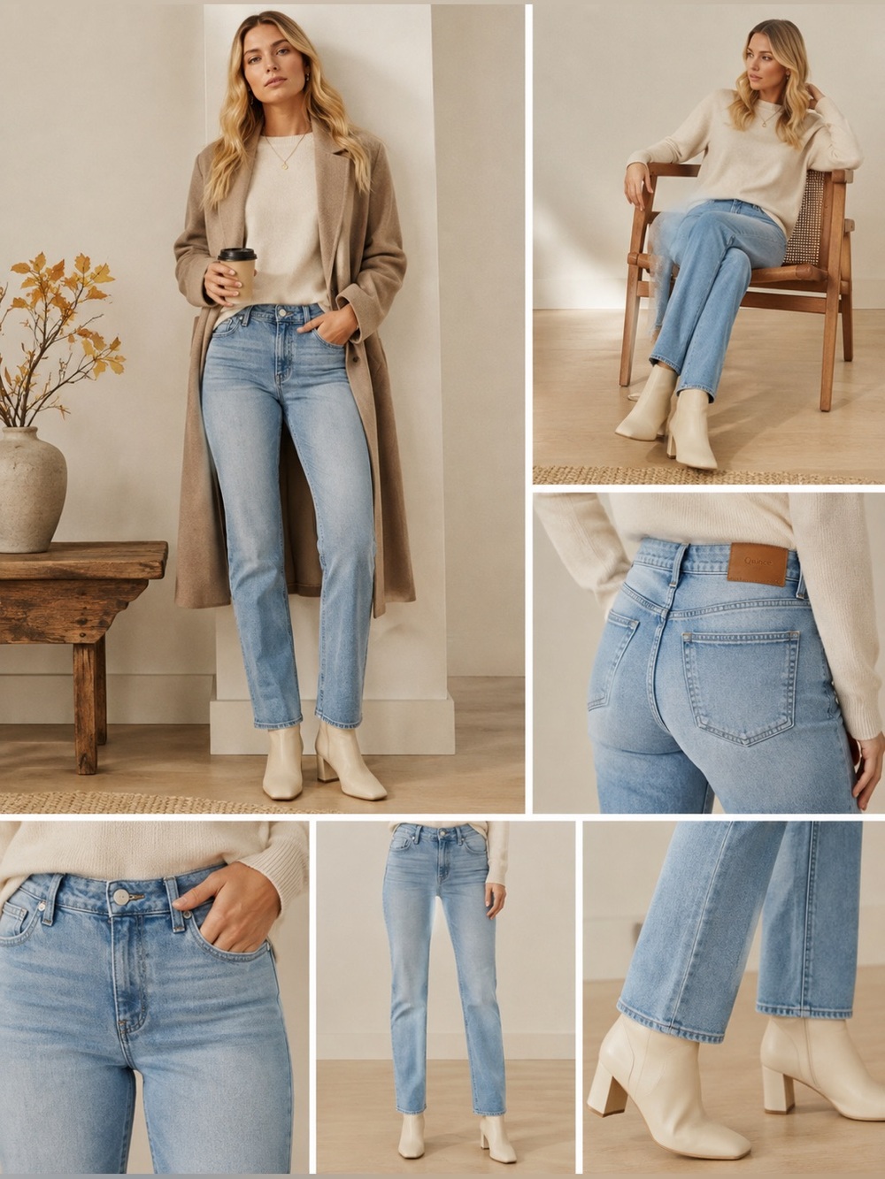 Quince Bella Stretch Straight Jeans